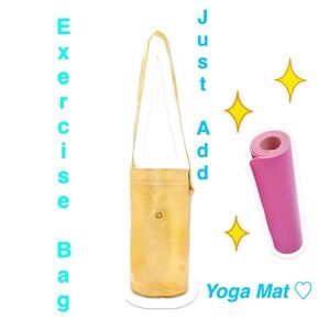Golden Yoga Mat/Exercise Bag